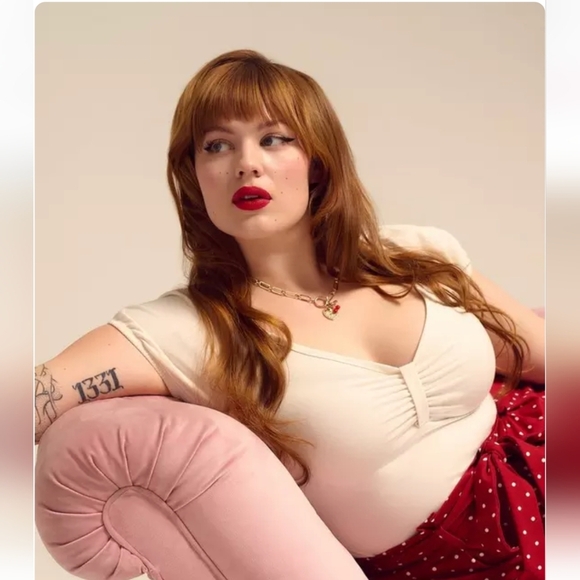 Torrid Retro Chic Whister White/ cream ivory Top 2x NWT - Picture 9 of 13